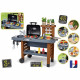 Smoby - Garden Kitchen - Cuisine d'Extérieur Evolutive - Grill Avec Flammes Magiques Rétractables - 40 Accessoires