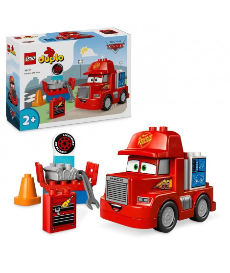 LEGO DUPLO | 10417 Cars Disney et Pixar Mack a la Course, Jouet a Roues pour Enfants