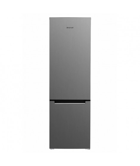 Réfrigérateur combiné BRANDT BC8027EX - 2 portes - 262L - L55 cm - Silver