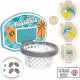 Smoby - Panier de Basket - Accessoire de toboggan Smoby - 3 en 1 - Dés 3 ans