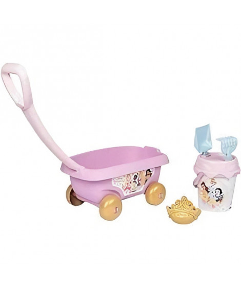 Smoby - Disney Princesses - Chariot de plage avec seau +accessoires -