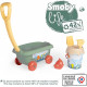 Smoby Life - Chariot de plage - Seau + Accessoires - 42% matériaux recyclés et 100% recyclabe