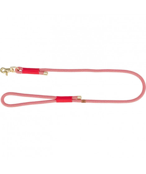 Laisse TRIXIE Soft Rope - SXL: 1m - ø 10 mm - Rouge et creme