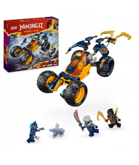 LEGO NINJAGO 71811 Le Buggy Tout-Terrain Ninja d'Arin, Set avec Dragon et 4 Minifigurines