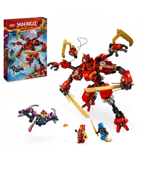 LEGO NINJAGO 71812 Le Robot Grimpeur Ninja de Kai, Set de Jeu d'Aventure pour Enfants