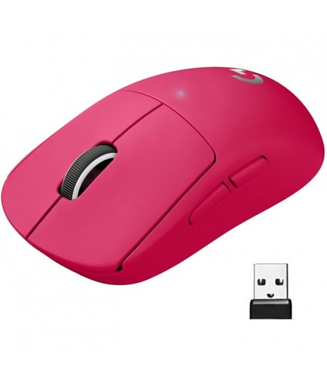 Souris gaming sans fil Logitech G - G PRO X SUPERLIGHT Ultra légere, compatible avec PC/Mac - Rose