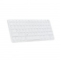 Clavier TKL - BLUESTORK - Bluetooth Rechargeable pour Mac - Blanc