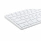 Clavier TKL - BLUESTORK - Bluetooth Rechargeable pour Mac - Blanc