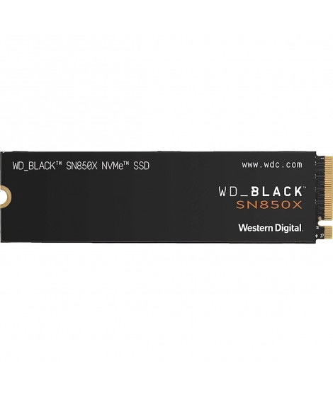WESTERN DIGITAL Disque dur SN850X - NVME SSD - 2TB interne - Format M2 - Noir