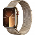 Apple Watch Series 9 GPS + Cellular - 41mm - Boîtier Acier Or - Bracelet Gold Milanese Loop