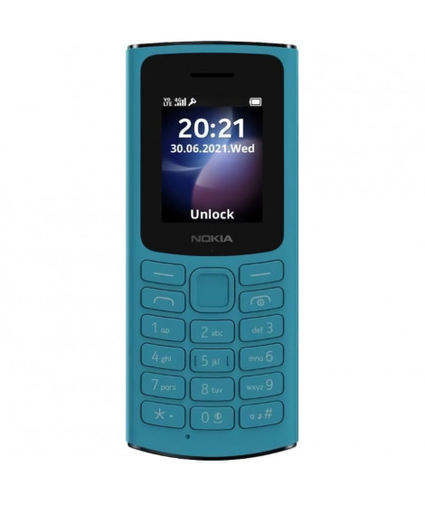 Téléphone portable - NOKIA - 105 (2023) - 4G double SIM - Bleu océan