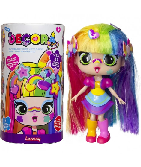 Poupée - LANSAY - 55101 - Decora Girlz - Minis Poupées Fashion a Personnaliser - Decora