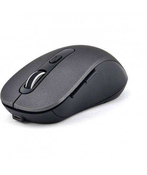 Souris sans fil - BLUESTORK - M-WL-OFF70-GREY - Rechargeable - 800/1200/1600 DPI - 6 boutons - Gris