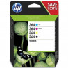 HP 364 Pack de 4 cartouches d'encre noire, cyan, jaune et magenta authentiques (N9J73AE) pour DeskJet 3070A, Photosmart 5525/…