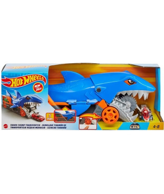 Hot Wheels - Requin Transporteur - Circuit / Petite voiture - Des 4 ans - Bleu - HotWheels City