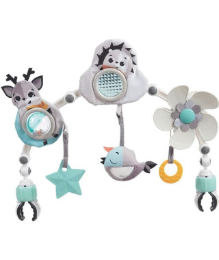 TINY LOVE Arche d'activités Articulée pour poussette, clip universel, Collection Black & White