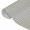 Canisse double face PVC gris  - 1 x 3 m - 100% occultant - 1500 g/m² - Set de fixation - NATURE