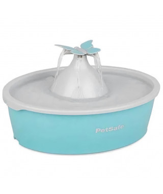 PetSafe - Fontaine a Eau Papillon pour chat et chien Drinkwell, 4 Différents Flux, Double Filtration, Facile a nettoyer, 1,5 L