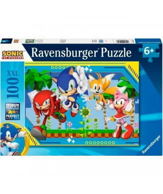 Ravensburger-Puzzle 100 pieces XXl - Knuckles, Sonic, Tails et Amy / Sonic-4005555011347-A partir de 6 ans