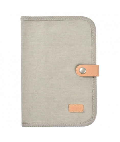 BEABA, Protege carnet de santé canvas gris perle