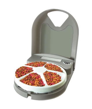 PetSafe - Distributeur de Croquettes Automatique Eatwell pour Chien/Chat , Jusqu'a 5 Repas- Programmable - Plateau lavable