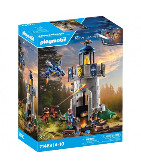 PLAYMOBIL 71483 Novelmore - Tourelle des chevaliers de Novelmore avec dragon