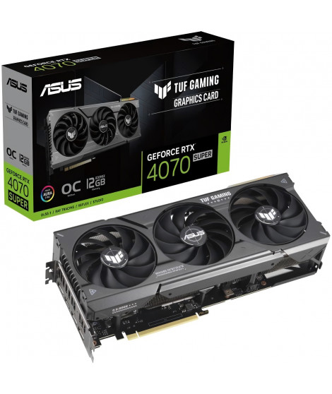 ASUS - Carte Graphique - TUF-RTX4070 SUPER-O12G-GAMING