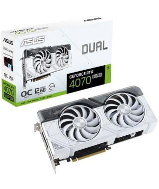 ASUS - Carte Graphique - DUAL-RTX4070 SUPER-O12G-WHITE