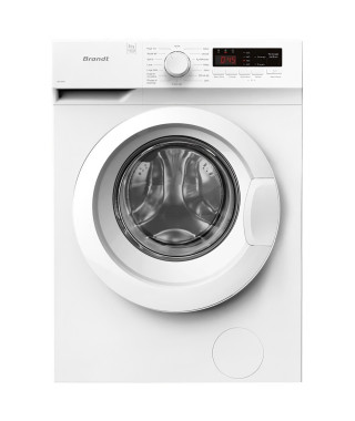 Lave-linge hublot BRANDT WFB180W - 8 kg - 1400trs/min - Blanc