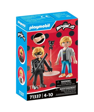 PLAYMOBIL 71337 Miraculous : Adrien  & Chat Noir