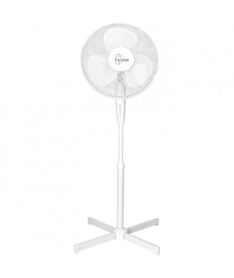 TENESSEE - Ventilateur sur pied  Ø40cm 50W blanc oscillant