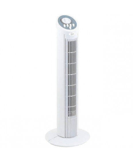 DAKOTA - Ventilateur colonne H74cm 50W blanc oscillant