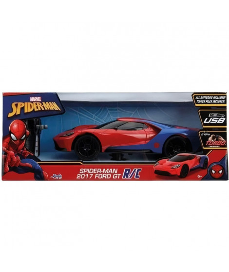 Voiture Ford GT Spiderman radiocommandée 1/16 - Simba Dickie Group