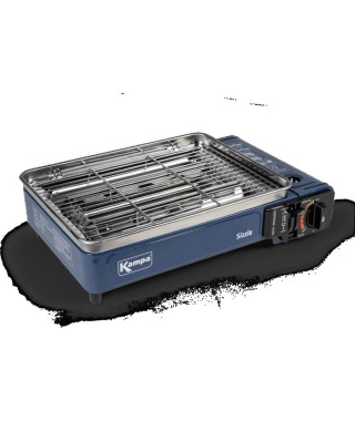 Gril Barbecue a cartouche gaz - KAMPA - Sizzle - Bleu