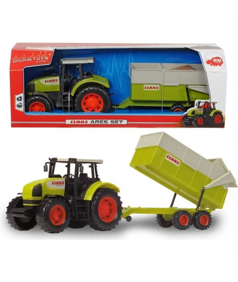 Tracteur avec remorque CLAAS - DICKIE TOYS - 57cm - roues libres