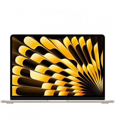 Apple - 13,6 MacBook Air M3 (2024) - RAM 8Go - Stockage 256Go - Lumiere Stellaire - AZERTY