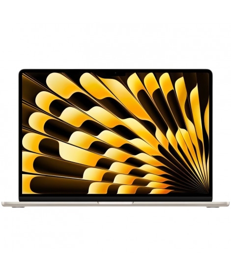 Apple - 15 MacBook Air M3 (2024) - RAM 8Go - Stockage 256Go - Lumiere Stellaire - AZERTY