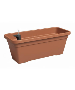 Jardiniere - Plastique - Terre cuite - Rectangulaire - L57,9 x P24,3 x H22cm - ARTEVASI