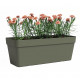 Jardiniere - ARTEVASI - Capri - Plastique - Rectangulaire - Vert sec - 12,5 l