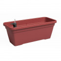 Jardiniere - Plastique - Rouge Foncé - Rectangulaire - L57,9 x P24,3 x H22cm - ARTEVASI