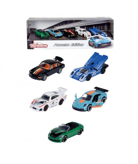 Majorette - Porsche Motorsport Giftpack 5 Pieces