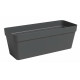 Jardiniere - Plastique - Anthracite - Rectangulaire - L49,9 x P20 x H18,1cm - ARTEVASI