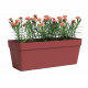 Jardiniere - Plastique - Rouge Foncé - Rectangulaire - L49,9 x P20 x H18,1cm - ARTEVASI