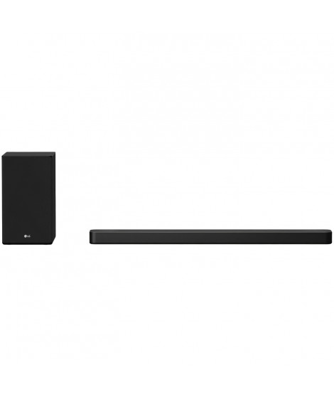 LG SN8YG - Barre de son 3.1.2ch avec caisson de basses sans fil - 440W - Bluetooth - Dolby Atmos - Assistant Google  - Noir