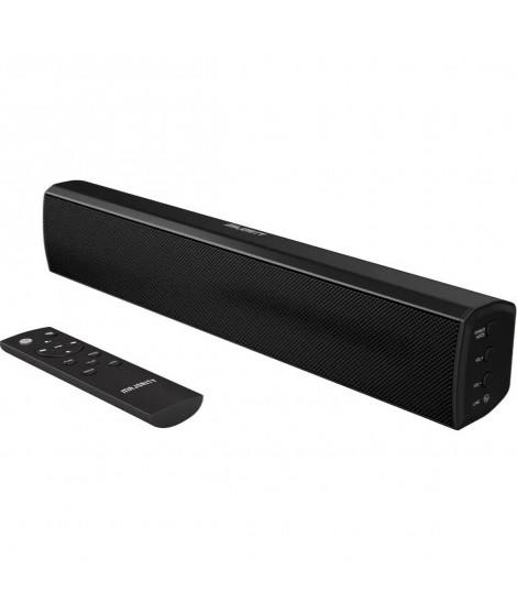 MAJORITY BOWFELL - Barre de son 2.1 compacte - Bluetooth, RCA, USB, Optique et Aux-in - 50W - Noir