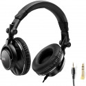 HERCULES HDP DJ60 - Casque Audio DJ - Son haute-performance - Isolation optimale - Pliable - Câble de 3m - Noir