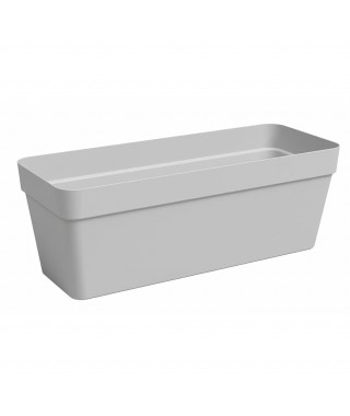 Jardiniere - Plastique - Gris clair - Rectangulaire - L49,9 x P20 x H18,1cm - ARTEVASI