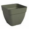 Pot - ARTEVASI - CAPRI CAMPANA - Carrée - Vert sec - L36,5 x P36,5 x H33,5 cm