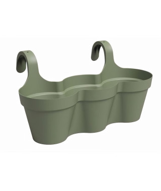 Pot ARTEVASI - CAPRI TRIPLE - Balcon - Vert Cendre - L54 x P30,5 x H28 cm