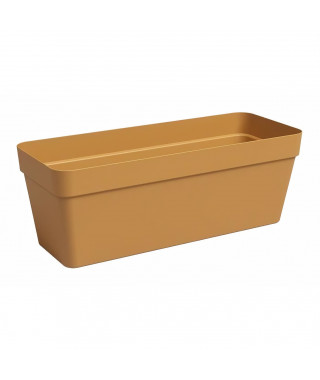 Jardiniere - Plastique - Jaune miel - Rectangulaire - L49,9 x P20 x H18,1cm - ARTEVASI